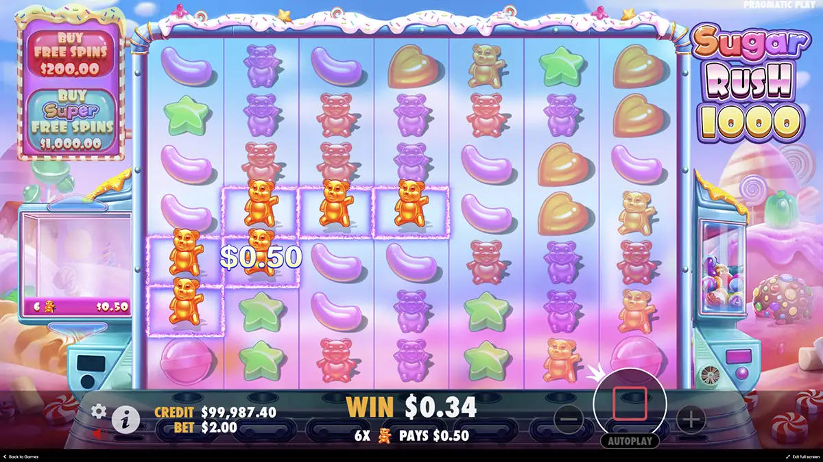 Ways to win Sugar Rush 1000
