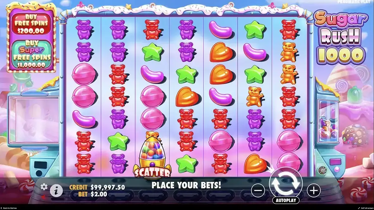 Where can I get a bonus to play the Sugar Rush 1000 slot