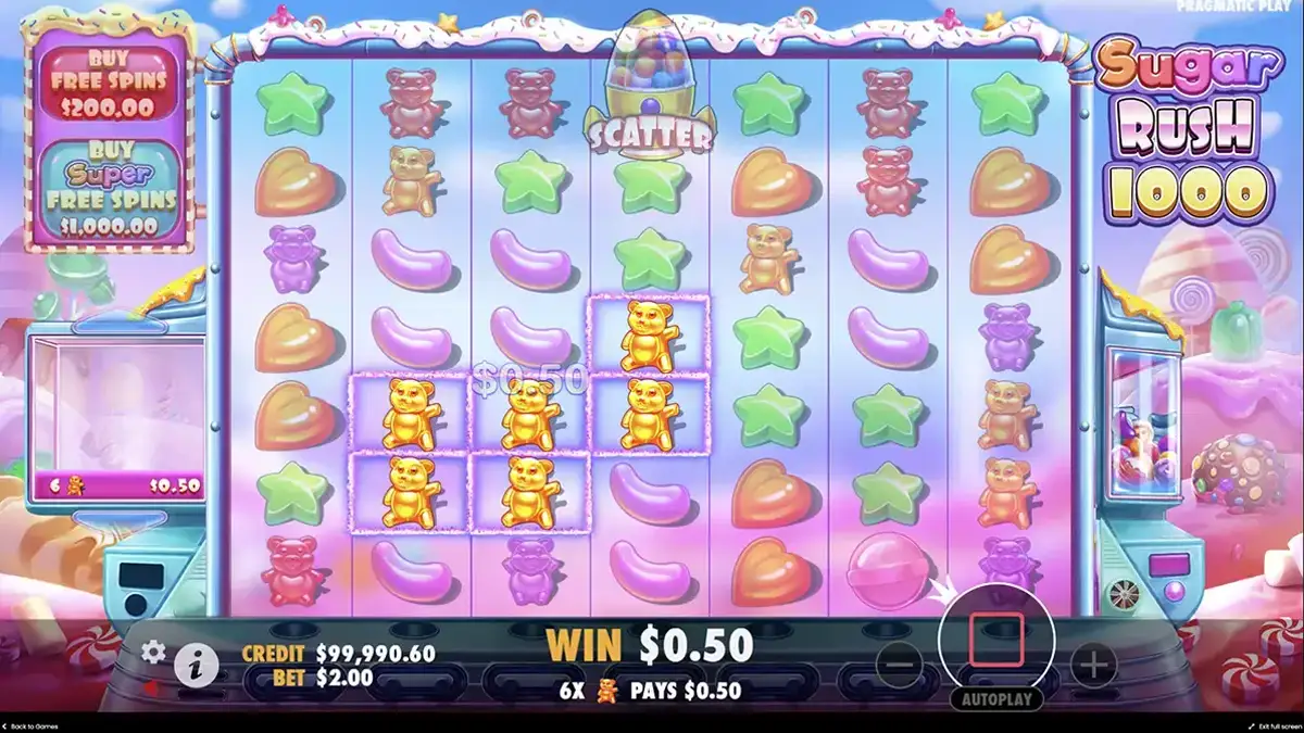 Play Responsibly in Sugar Rush 1000